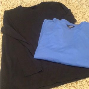 Set of 2 Land’s End long sleeve hip tees